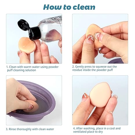 5 Pcs Finger Puff, Mini Finger Makeup Puff, Super Soft Beauty Makeup Tools for Foundation, Repair Cream, Concealer, Eye Shadow, Beauty Makeup Tools (5 Color 1 Set)