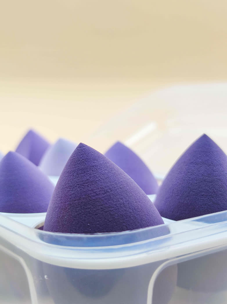 8 PCS Makeup Sponges Blender Latex-Free Vegan Beauty Sponge Professional Beauty Sponge Blender Makeup Egg Foundation Blending