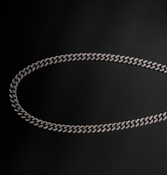 Rhinestone 13mm Double Row Of Rhinestone Inlaid Necklace