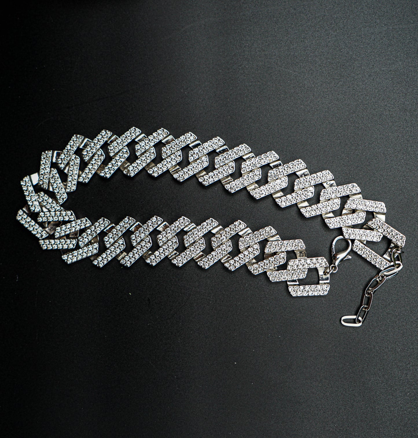 Hip Hop Iced Out Cuban Link Chain Necklace Miami Bling Chain Lab Diamond Luxury Choker Chain Necklaces