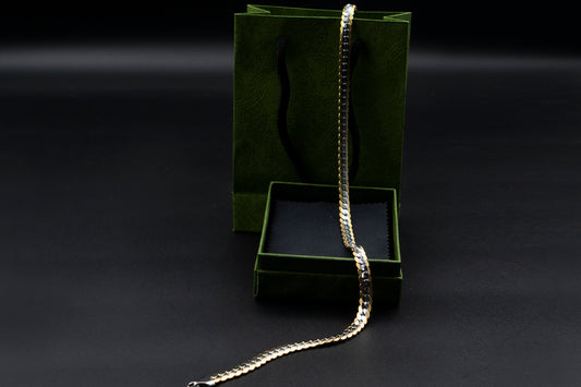 8mm 24 Inch Two-color Snake Chain