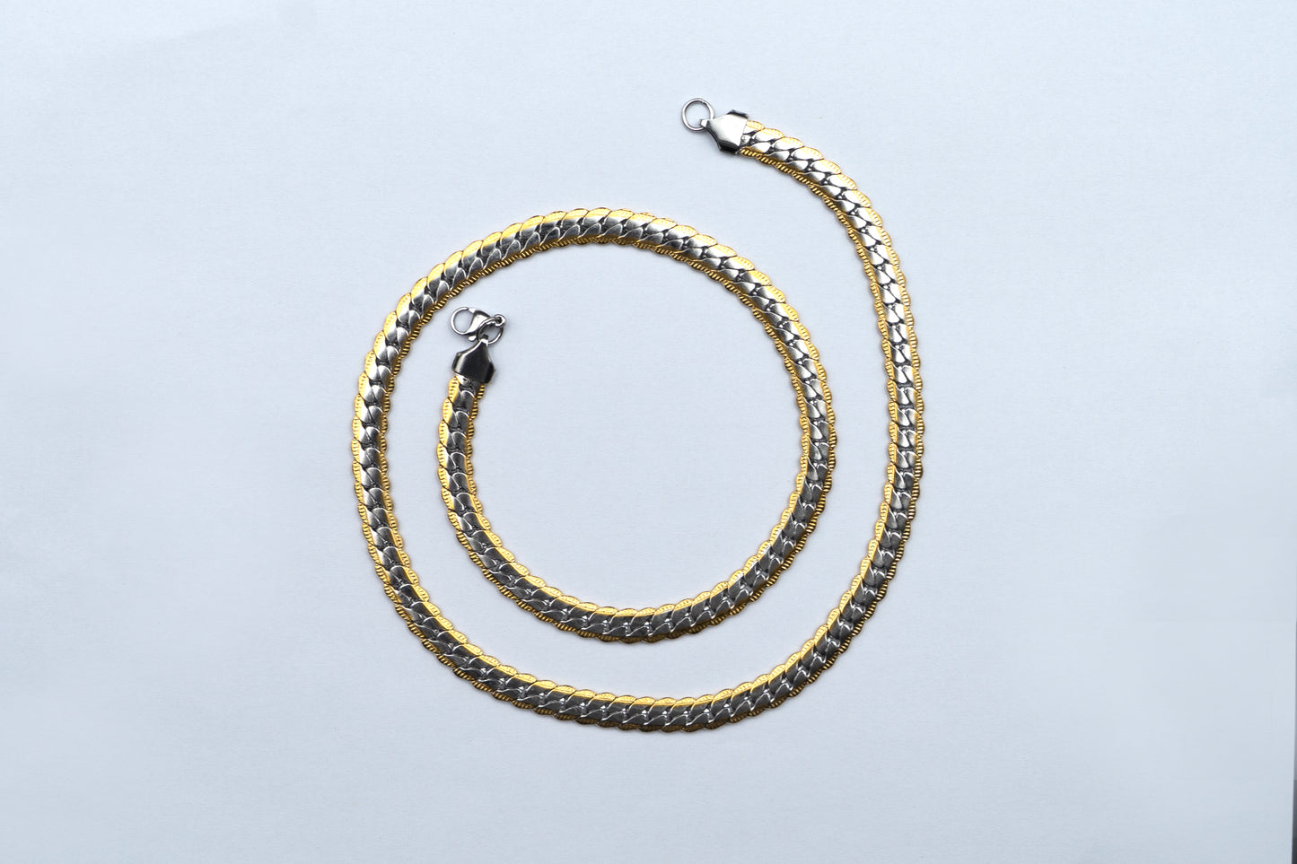 8mm 24 Inch Two-color Snake Chain