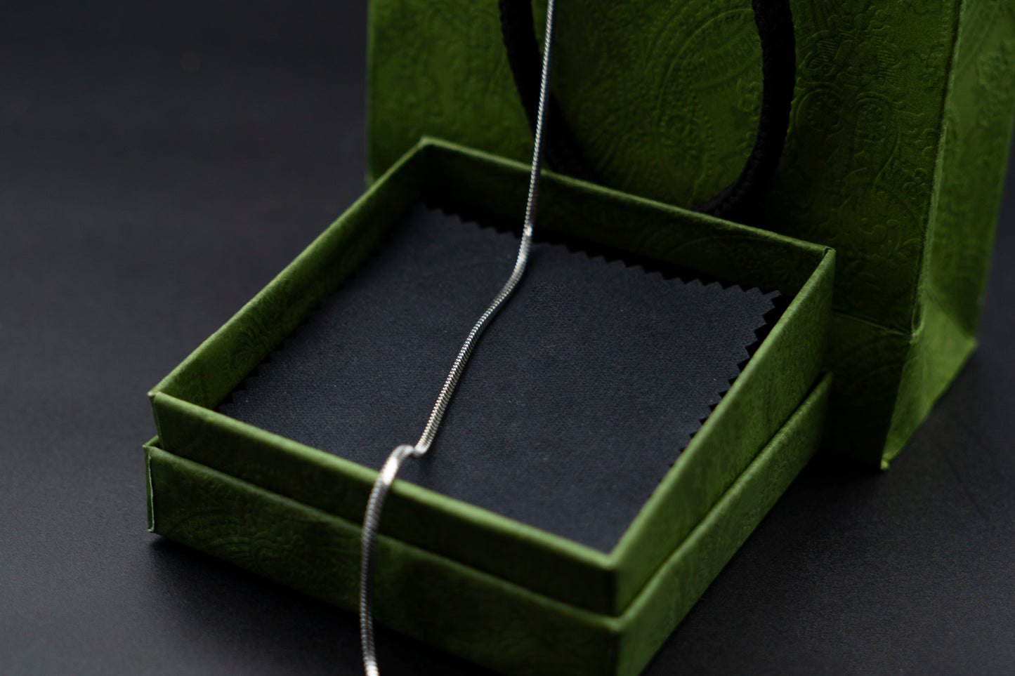 8mm 24 Inch Two-color Snake Chain