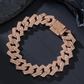 15mm Rhinestone Double Row Of Rhinestone Inlaid ZZ Decorative Necklace